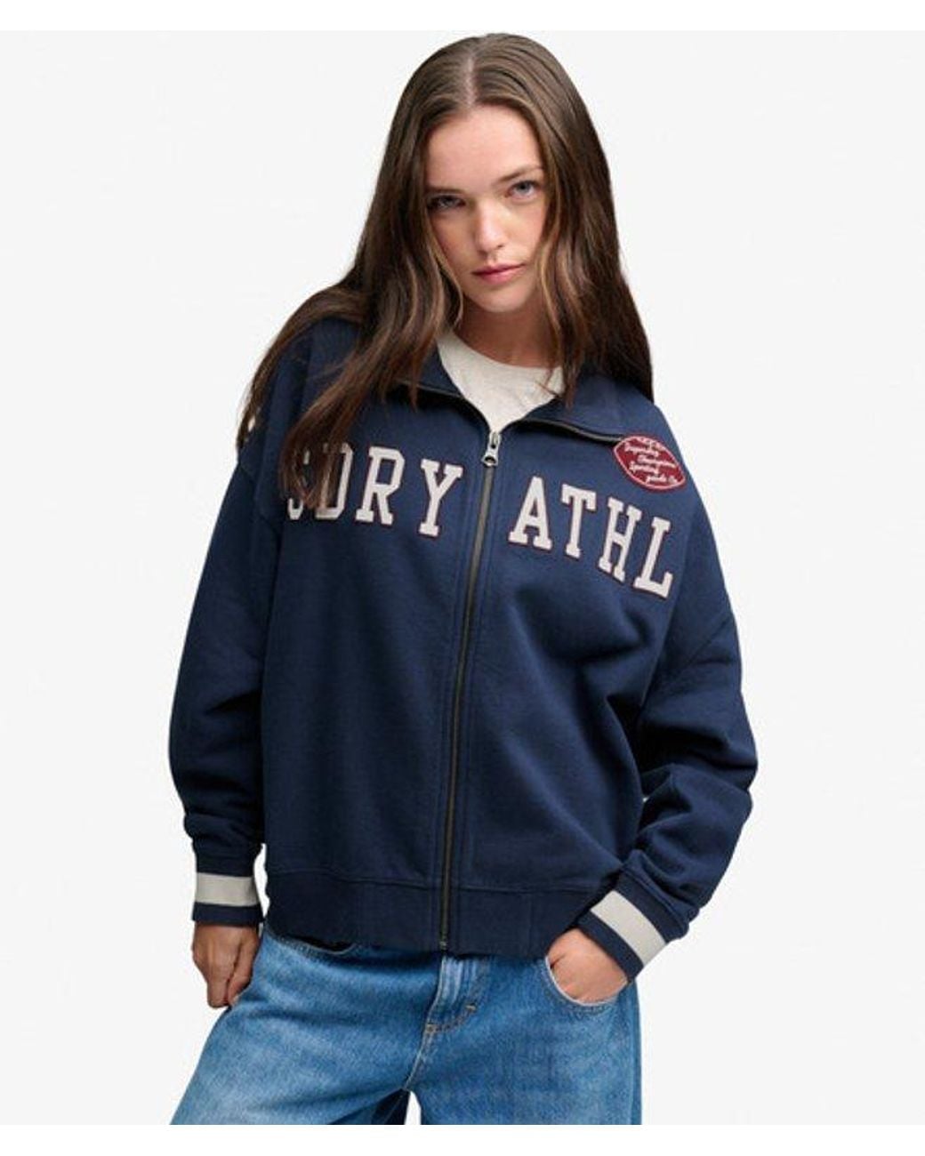 Superdry Blue & Co Statement Athletic Track Top