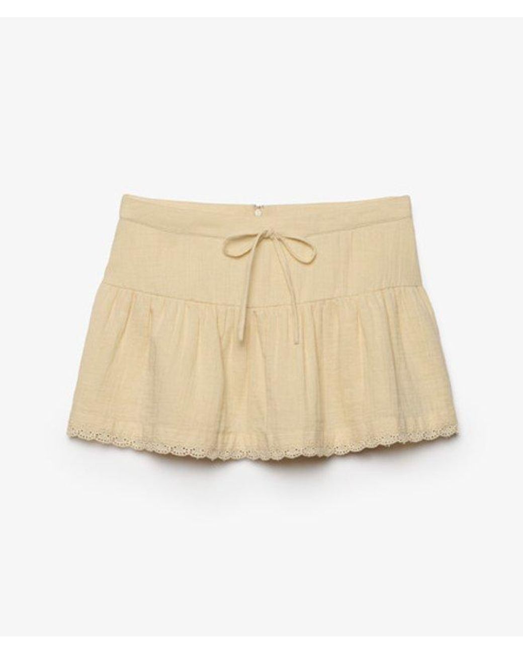 Superdry Blue & Co Broderie Trim Mini Skirt
