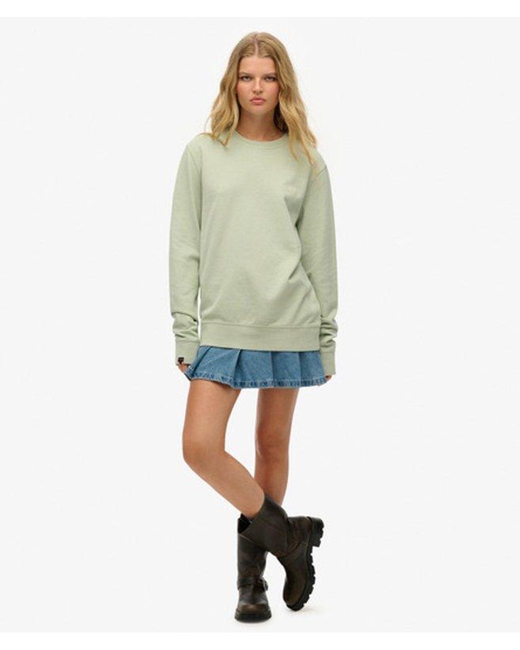 Superdry Green & Co Oversized Classic Essential Sweatshirt