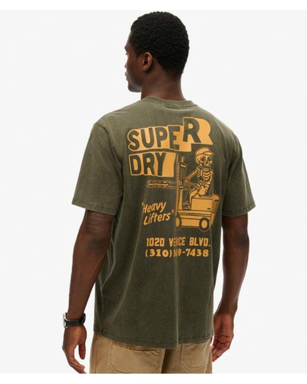 Superdry Green & Co Trade Tools Loose T-shirt for men