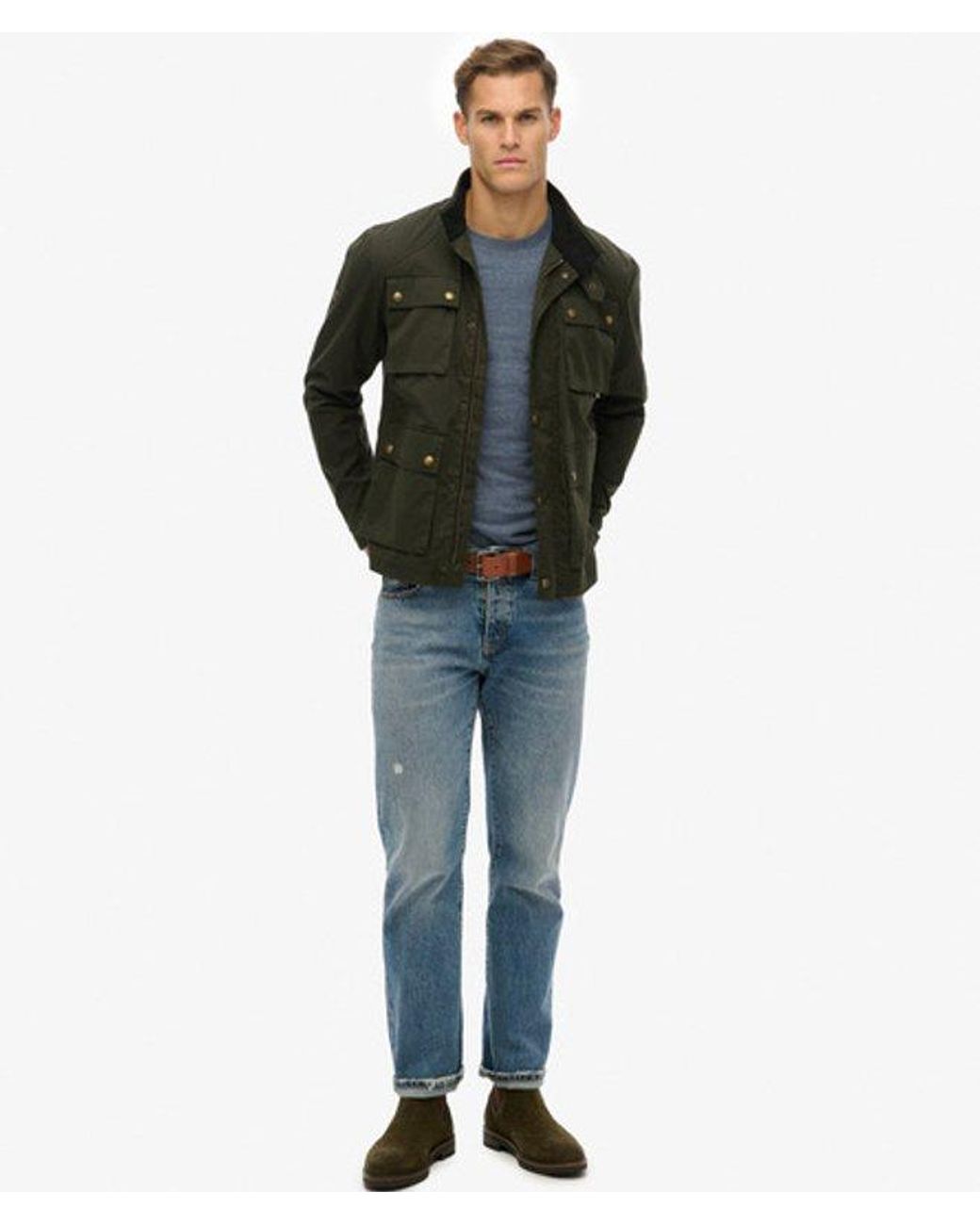 Superdry Black & Co The Merchant Store - Wax Racer Jacket for men