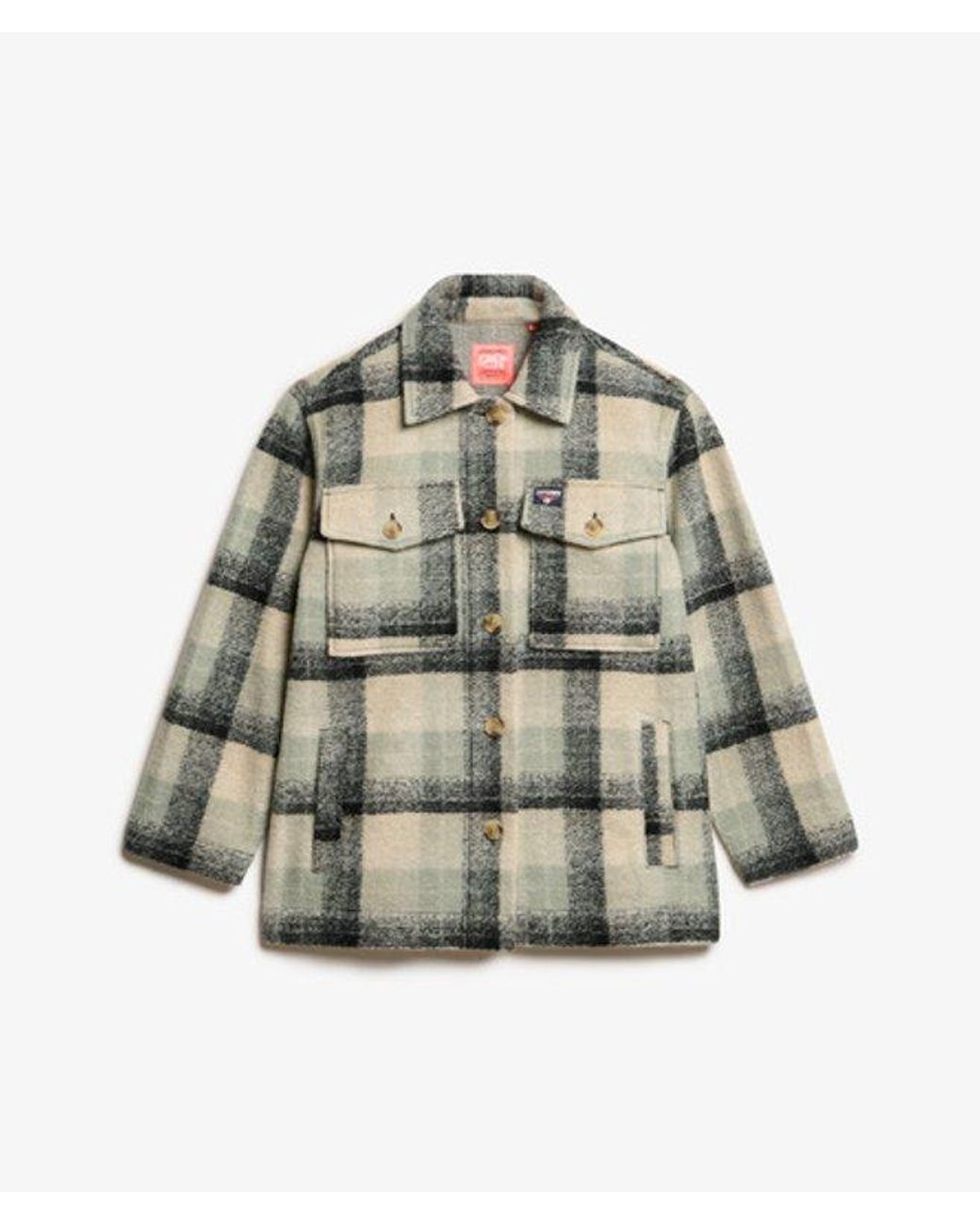 Superdry Green Heavyweight Unlined Overshirt