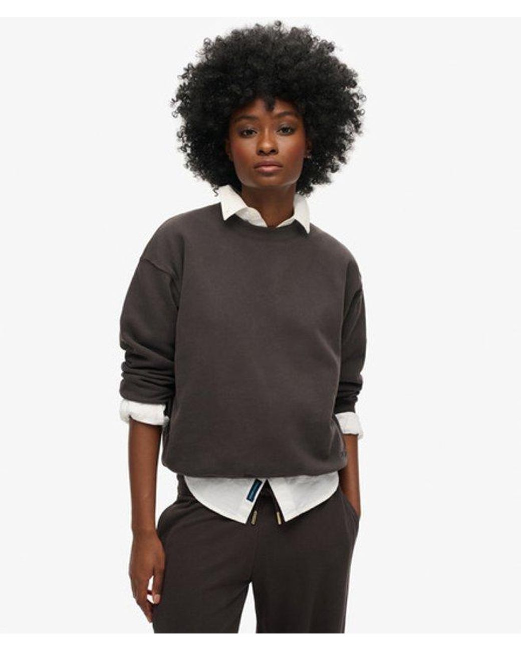 Superdry Black & Co Essential Logo Relaxed Fit Sweatshirt