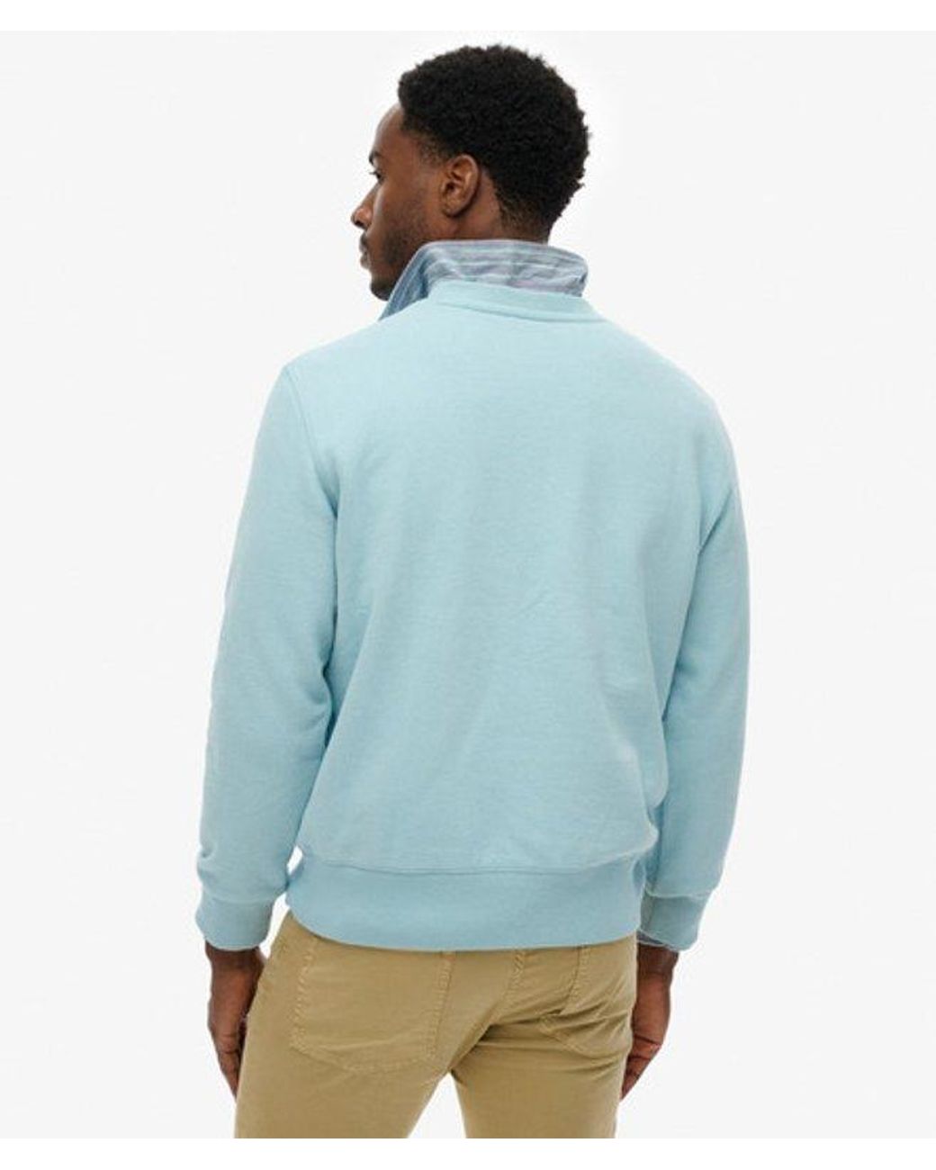 Superdry Blue & Co Essential Logo Crew Sweatshirt for men