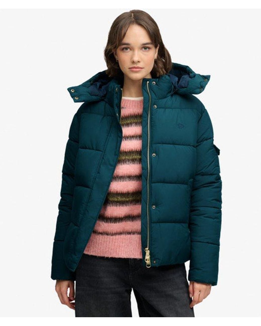Superdry Premium Ripstop Pufferjas in het Blue