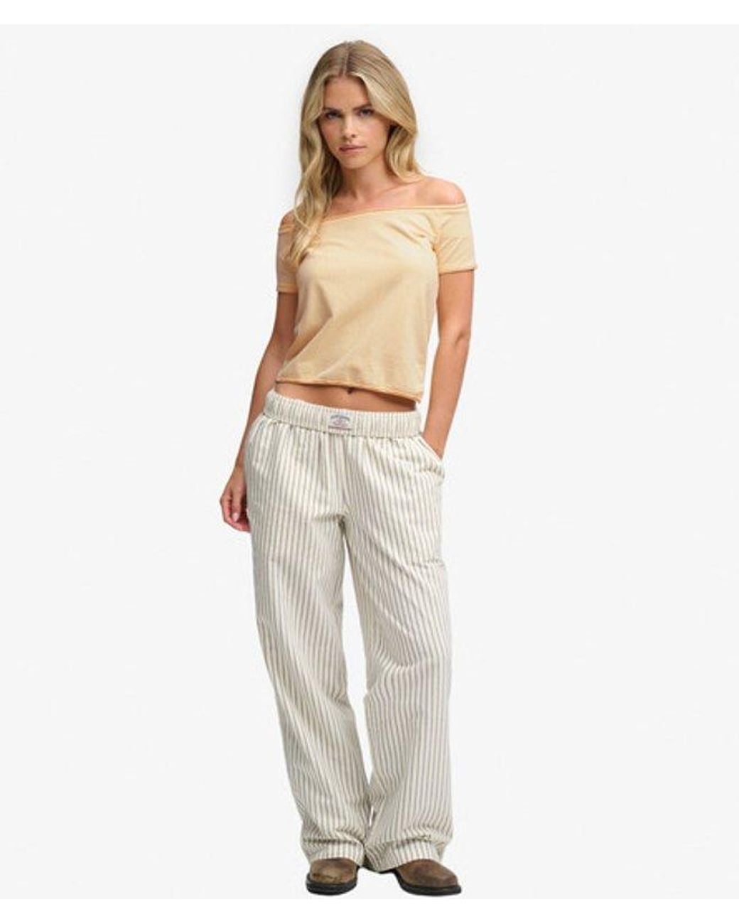 Superdry Natural & Co Bardot Short Sleeve Off Shoulder Top
