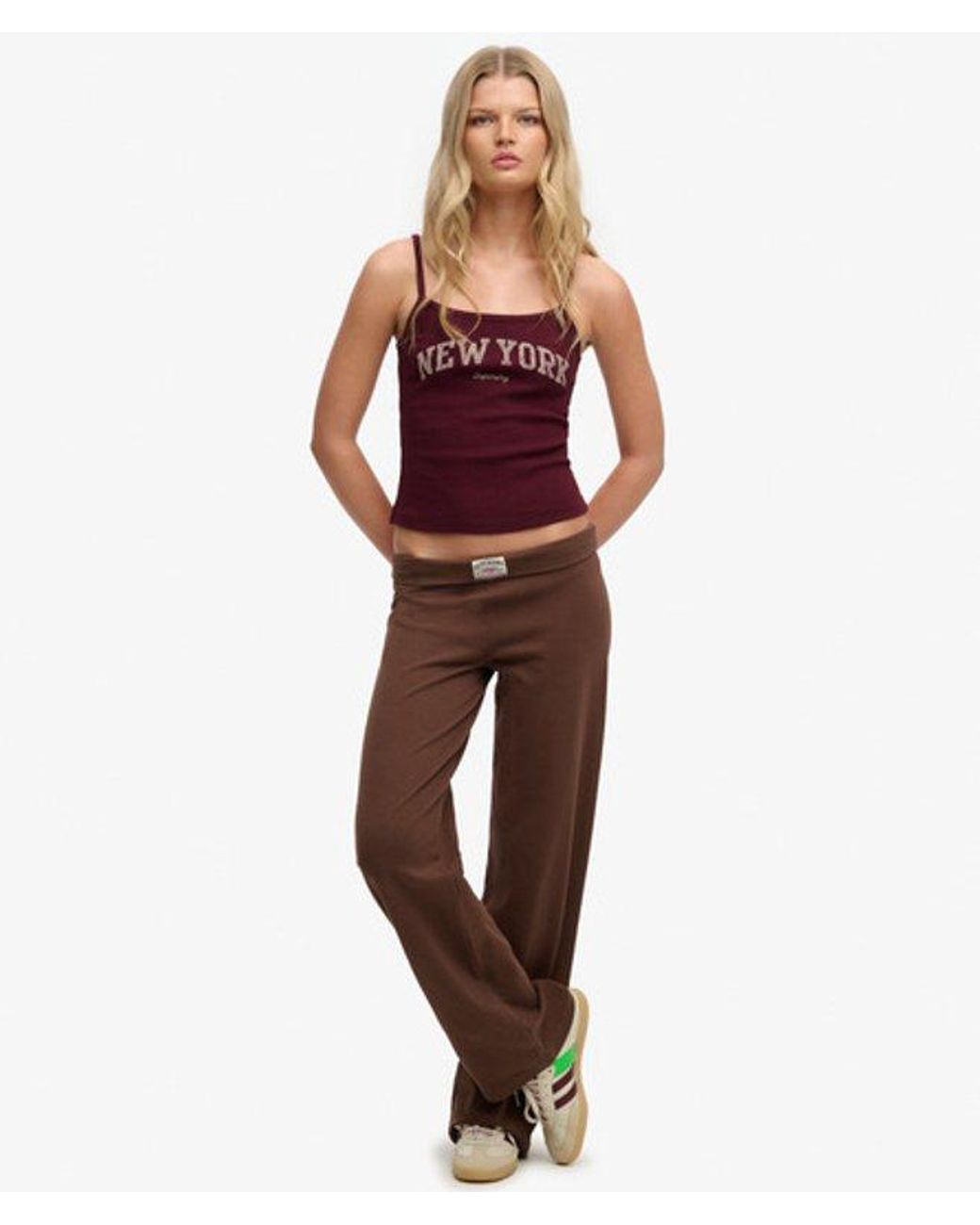 Superdry Red & Co Athletic Essentials Graphic Print Cami Top