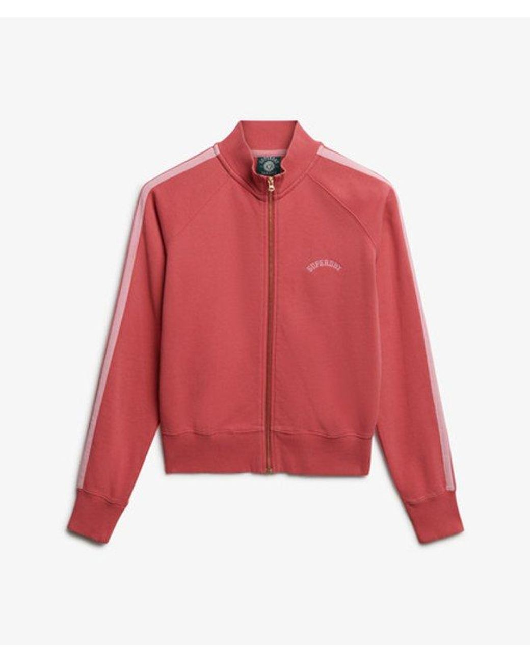 Superdry Essential Logo Trainingsjack in het Red