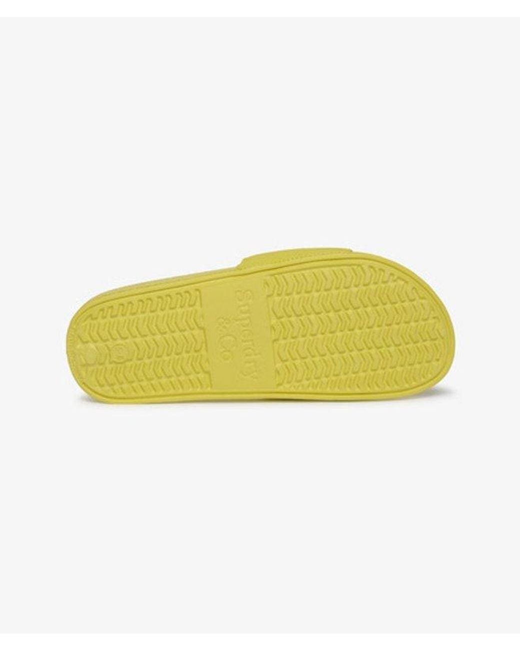 Superdry Yellow & Co Pool Sliders