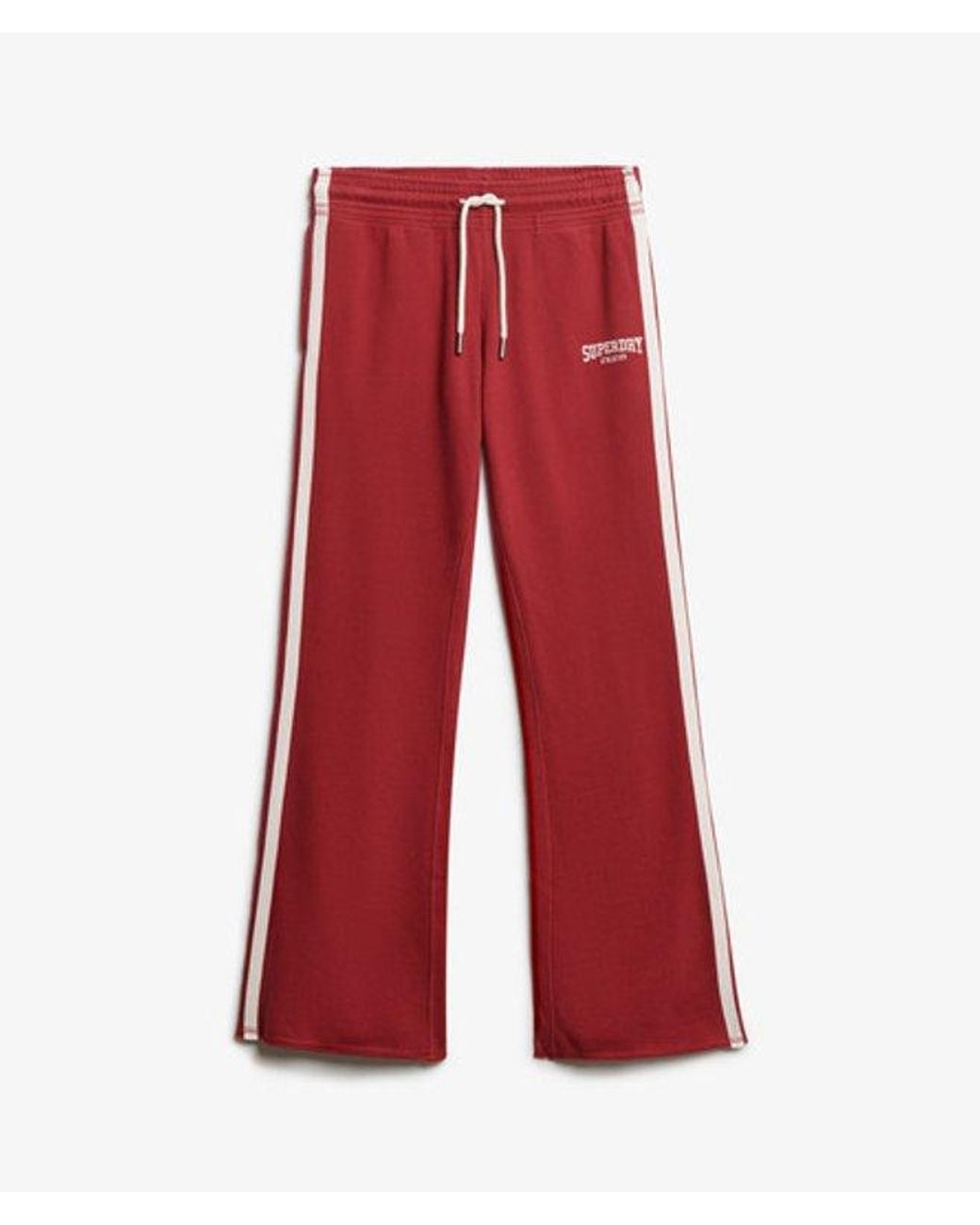 Superdry Red & Co Athletic Stripe Flare joggers