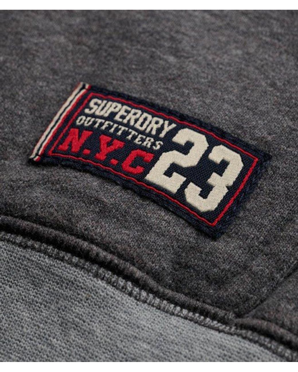 Superdry Gray Sd & Co. Zip Through Hoodie for men