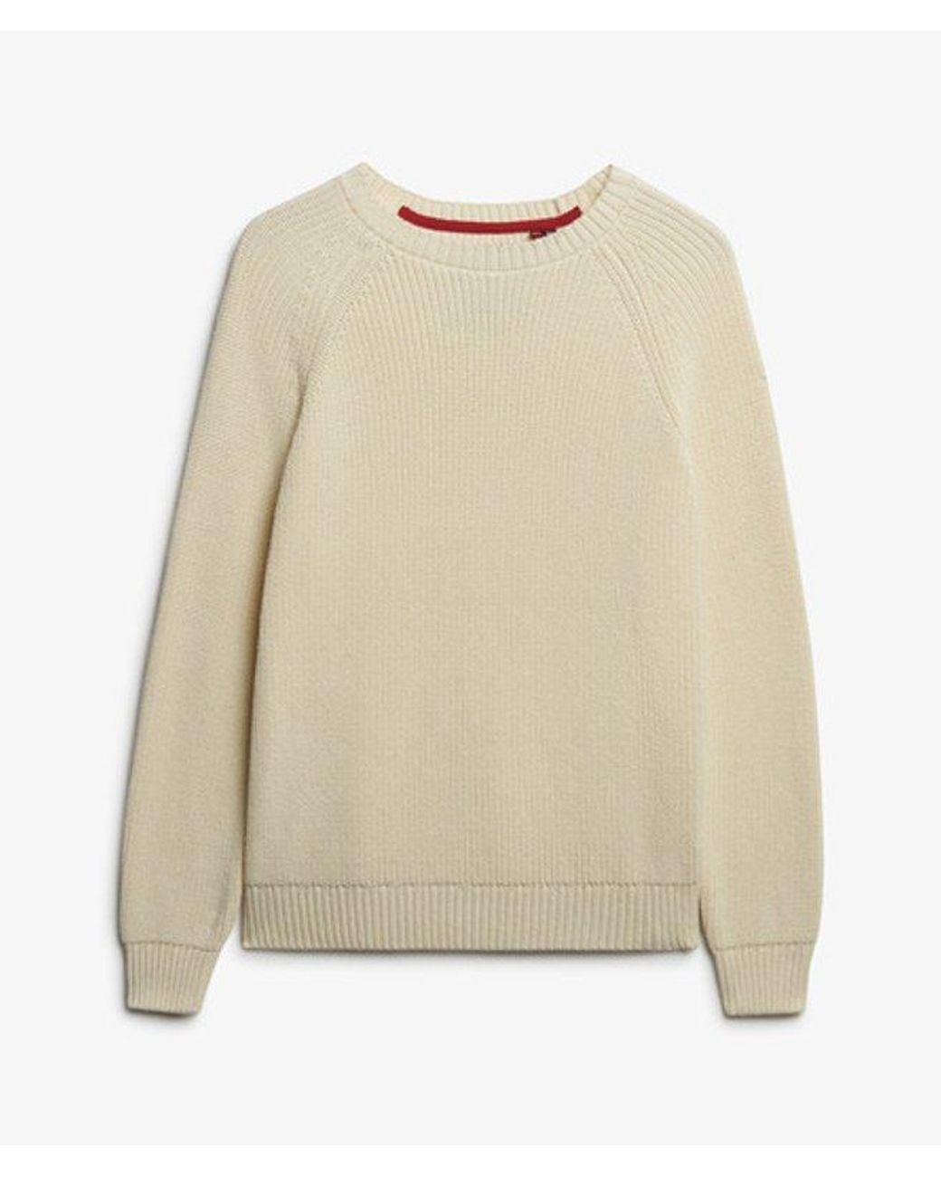 Superdry Natural & Co Relaxed Ribbed Knitted Jumper