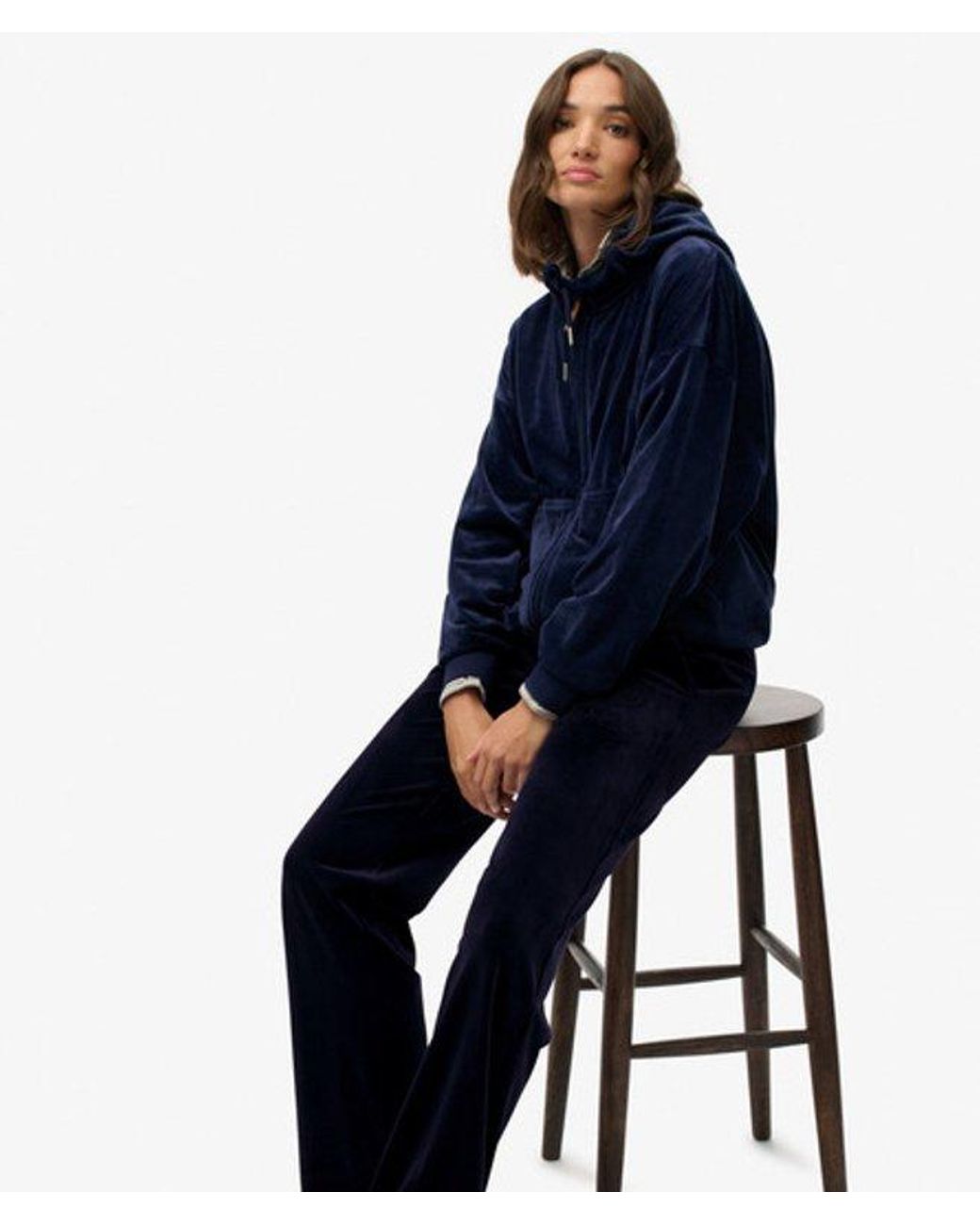 Superdry Blue & Co Country Club Velour joggers
