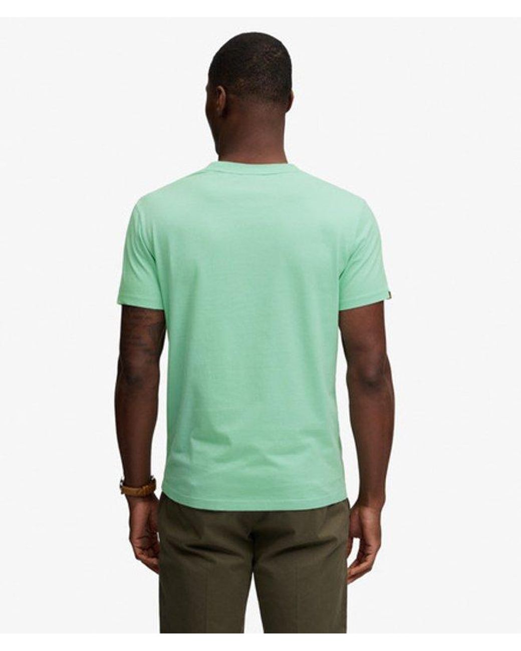Superdry Green & Co Organic Cotton Essential Logo T-shirt for men