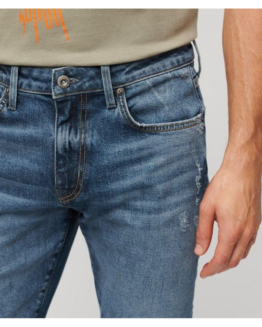 Superdry Blue & Co Organic Cotton Vintage Slim Jeans for men