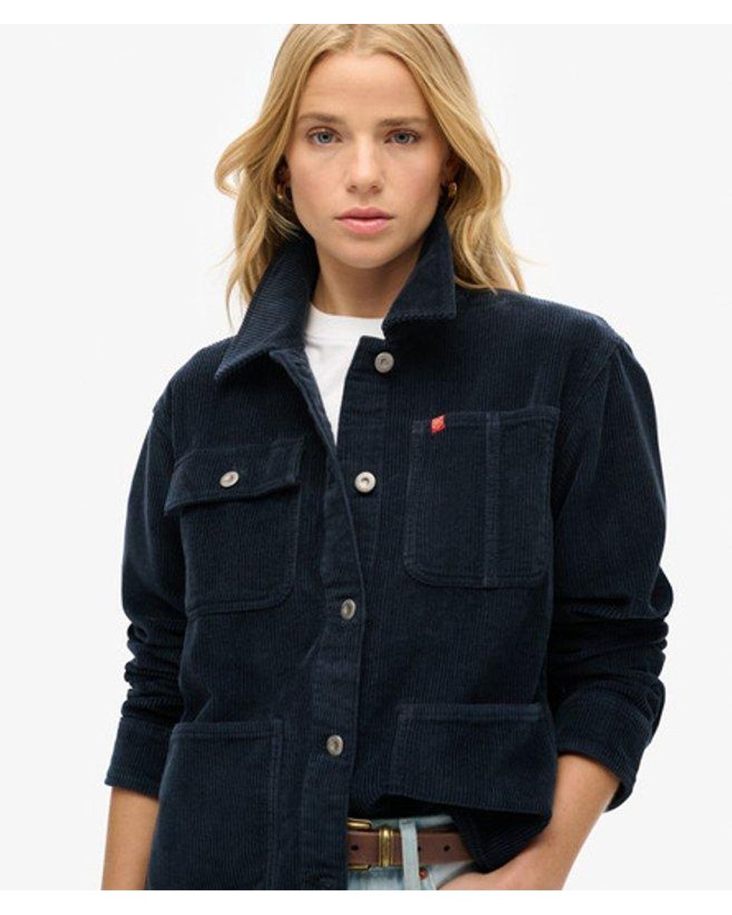 Superdry Blue & Co Corduroy Chore Jacket