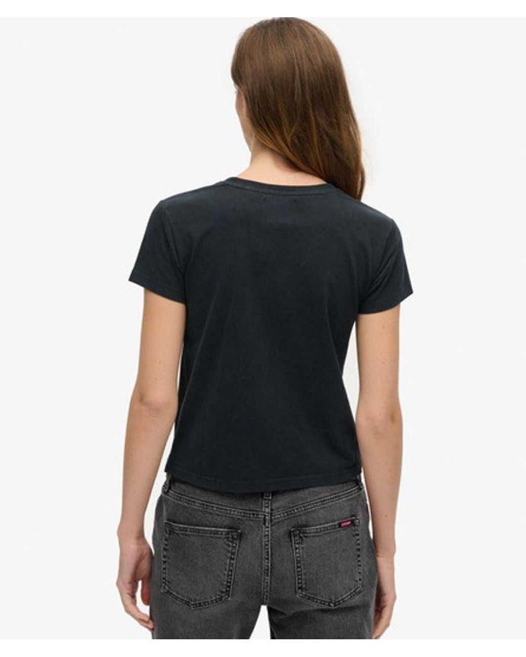 Superdry Green & Co Embellished Poster Fitted T-shirt