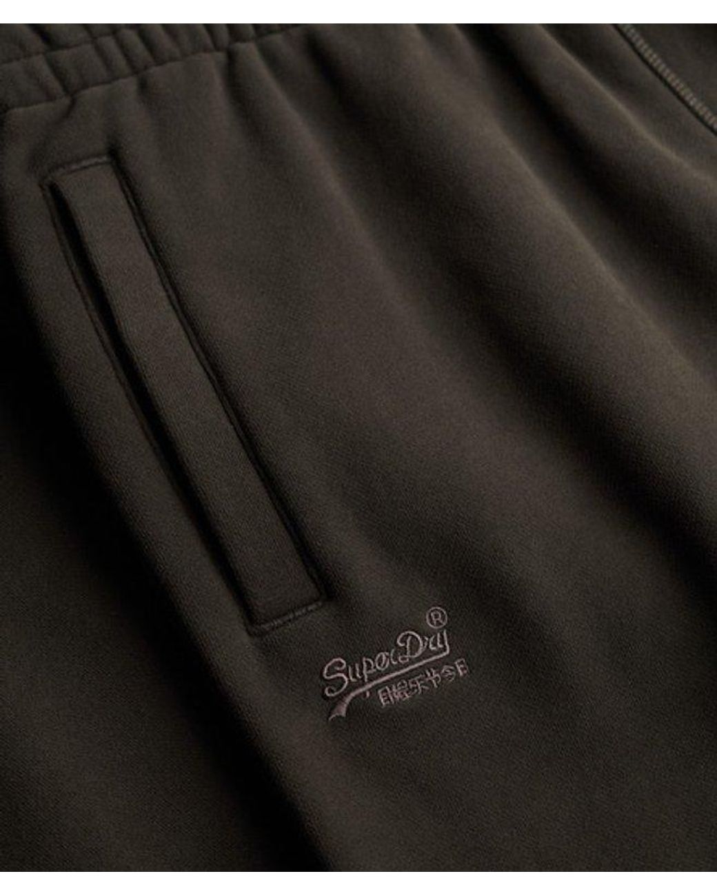 Superdry White Essential Logo Half Brushed joggers for men