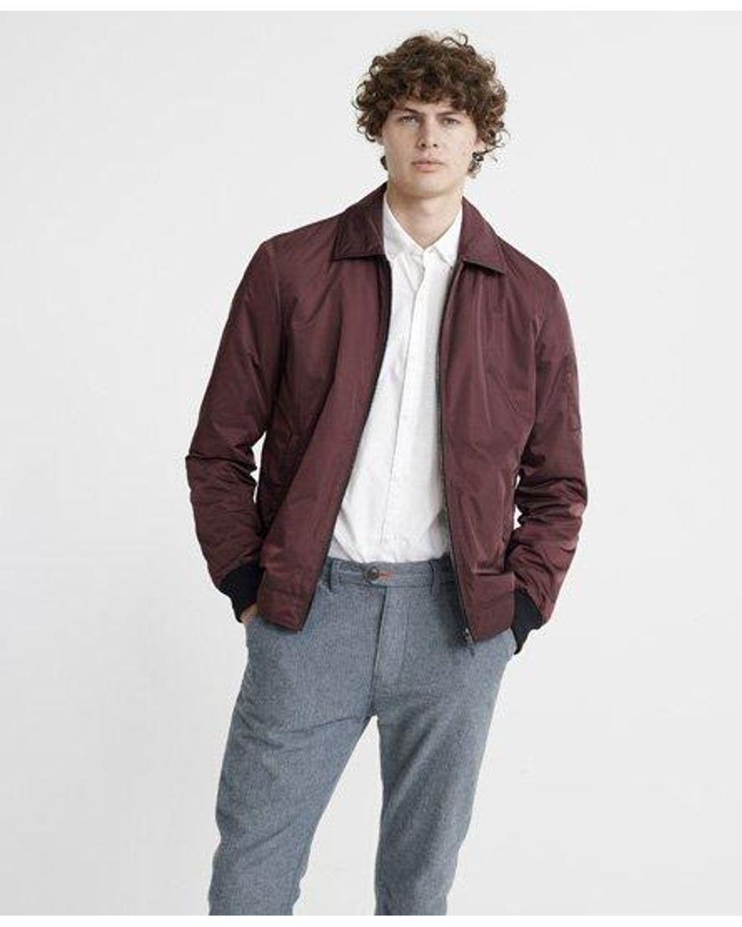 collared harrington jacket
