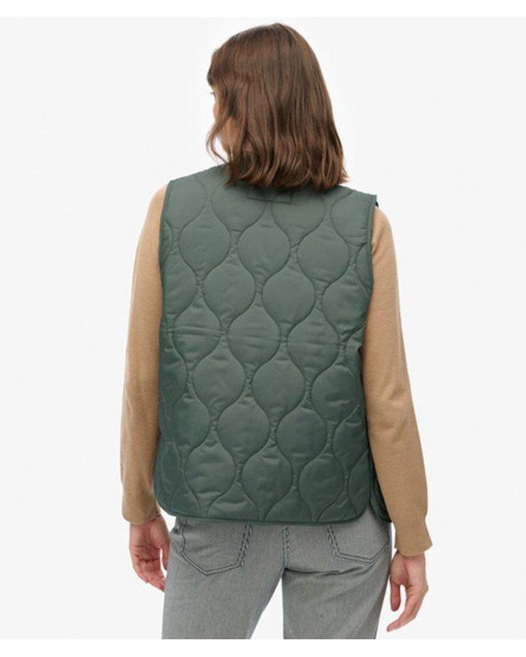 Superdry Green & Co Quilted Lite Liner Gilet