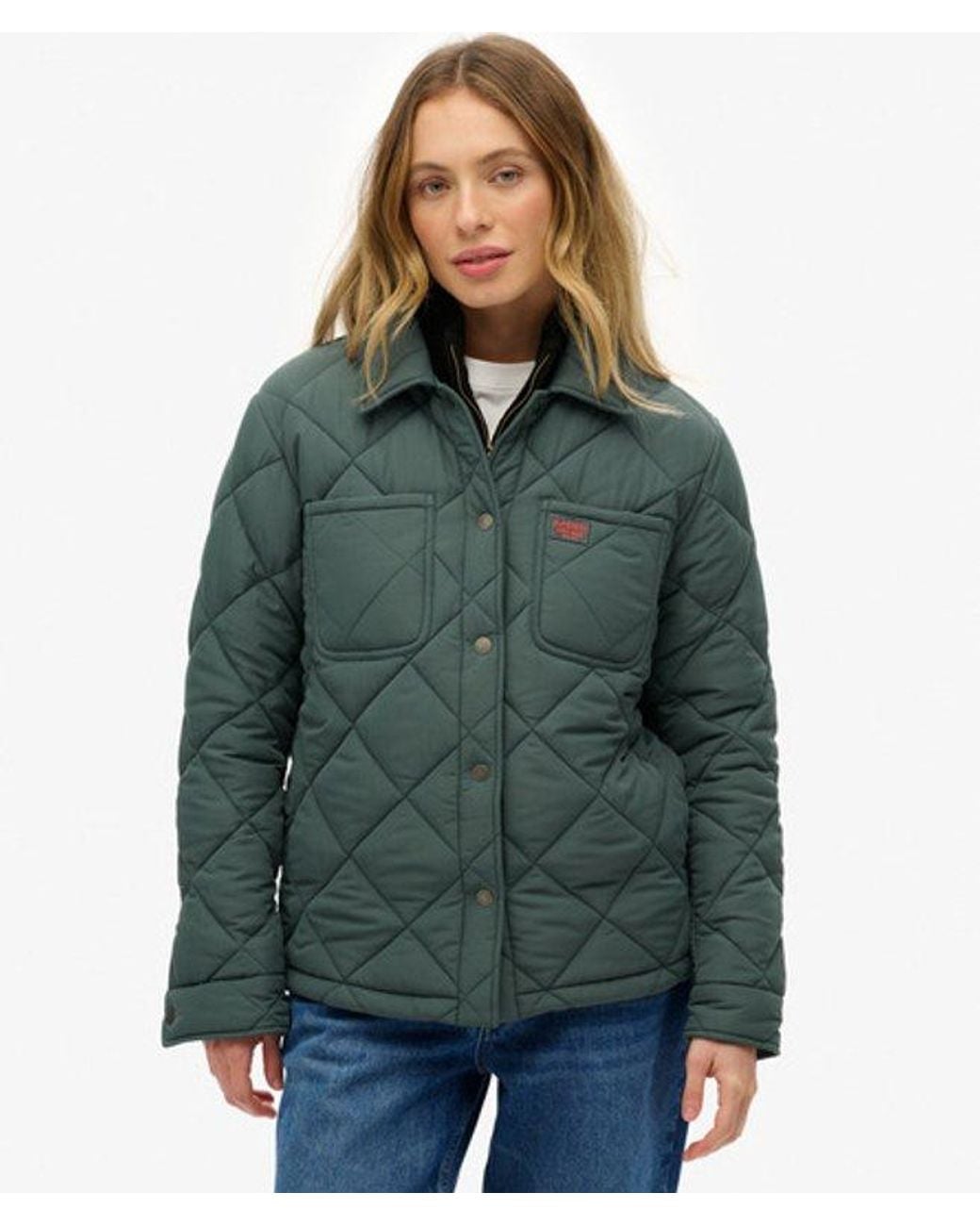 Superdry Green & Co Quilted Chore Liner Jacket