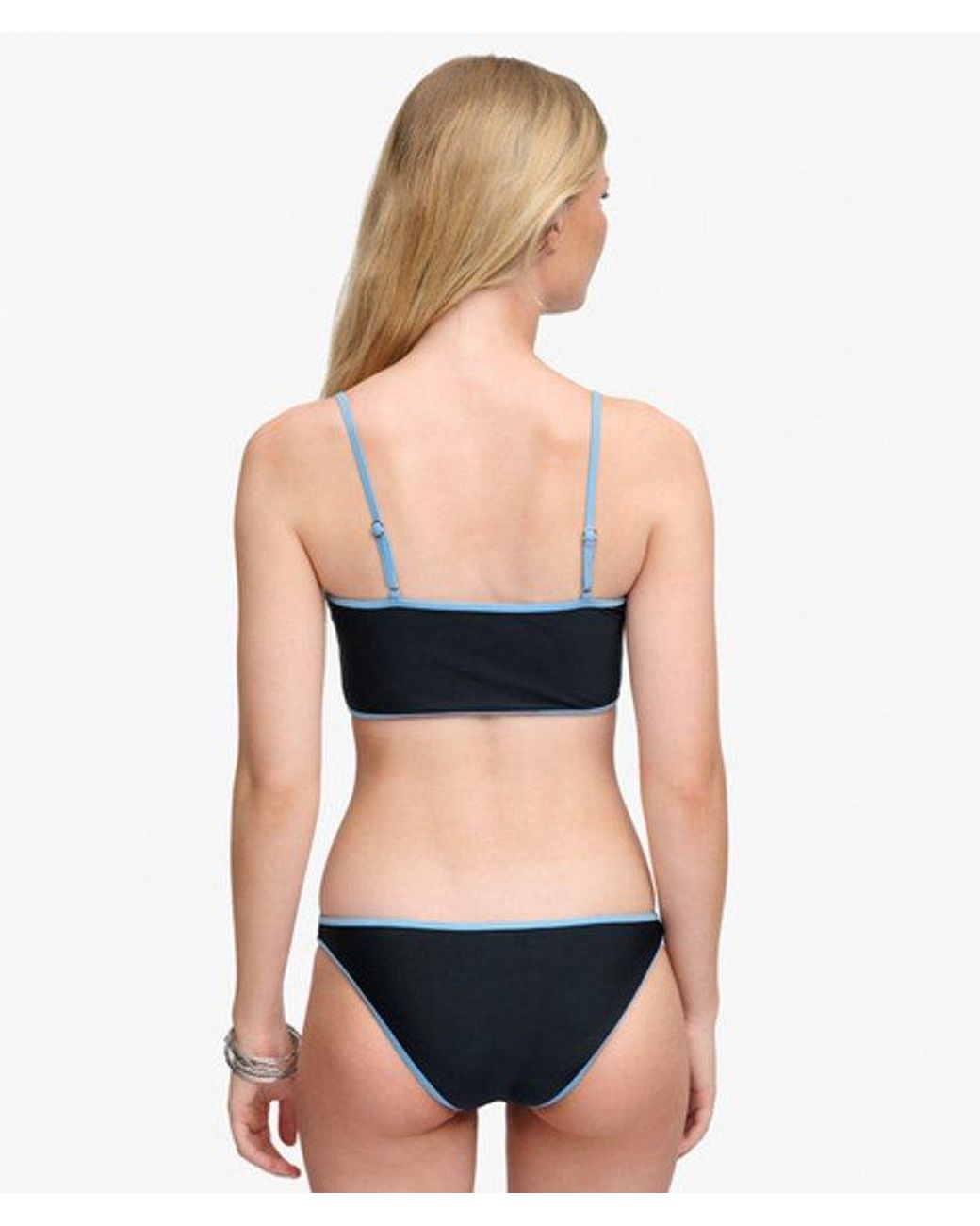 Superdry Blue & Co Contrast Classic Bikini Bottoms