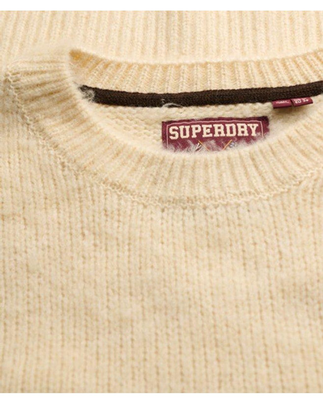 Superdry Blue & Co Slouchy Brushed Knit Jumper