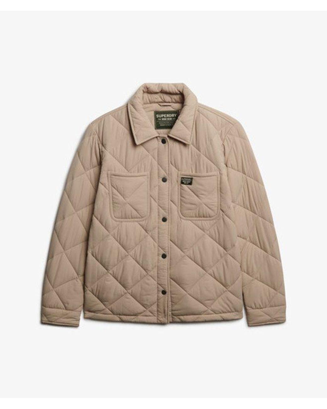 Superdry Natural Quilted Chore Liner Jacket