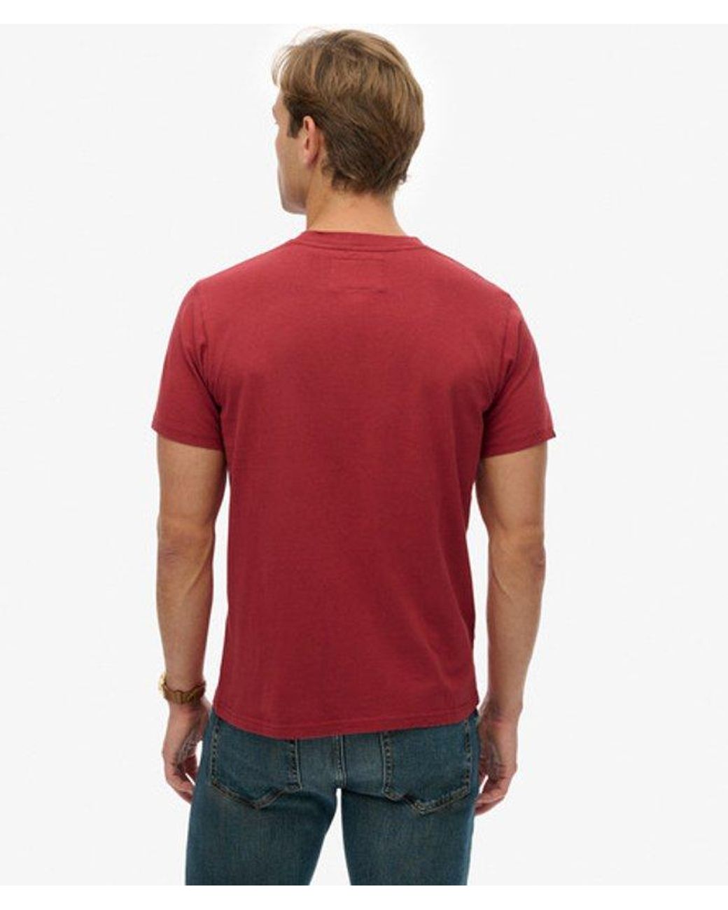 Superdry Red Great Outdoors Relaxed T-Shirt for men