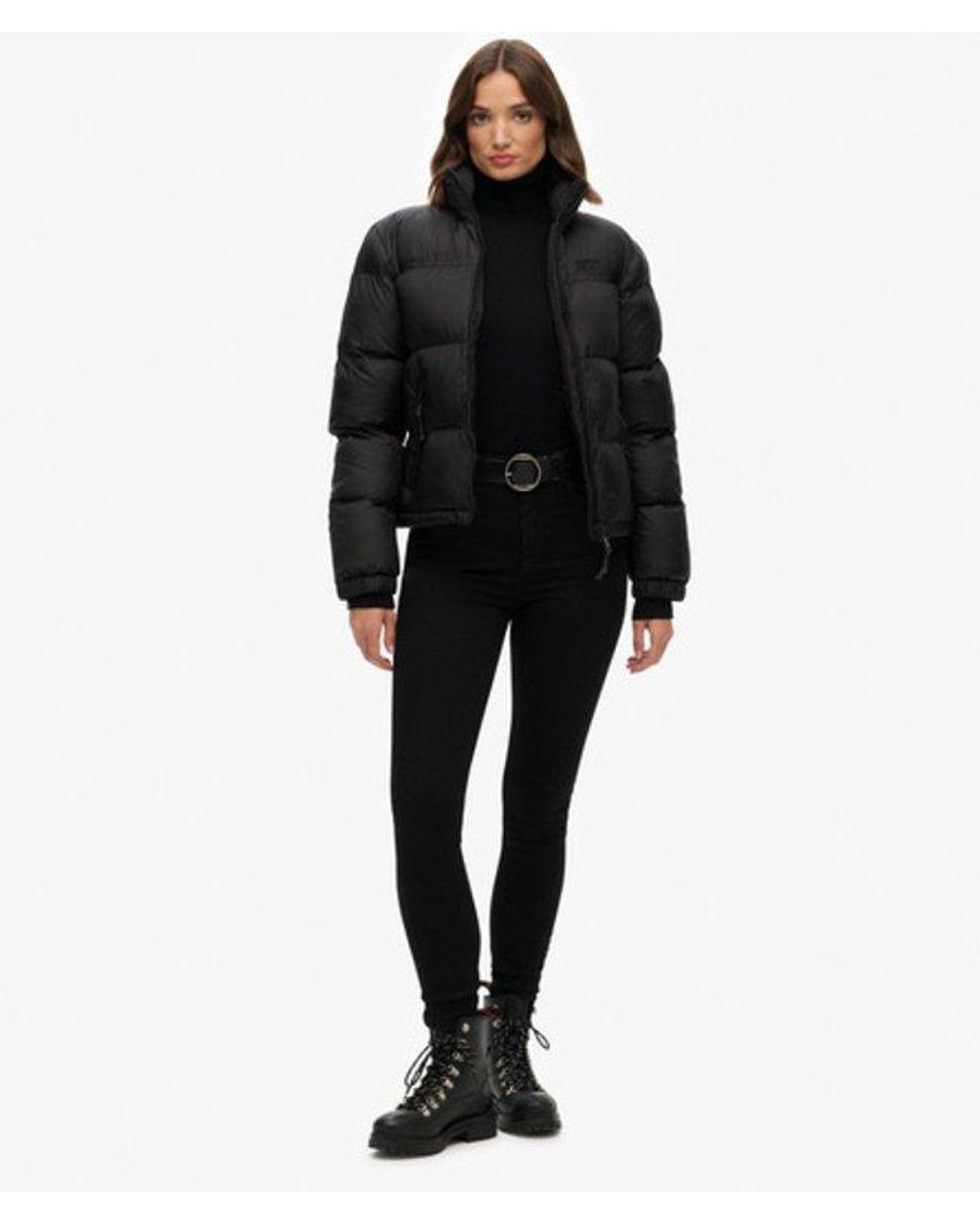 Superdry Black Non Hooded Tech Padded Jacket