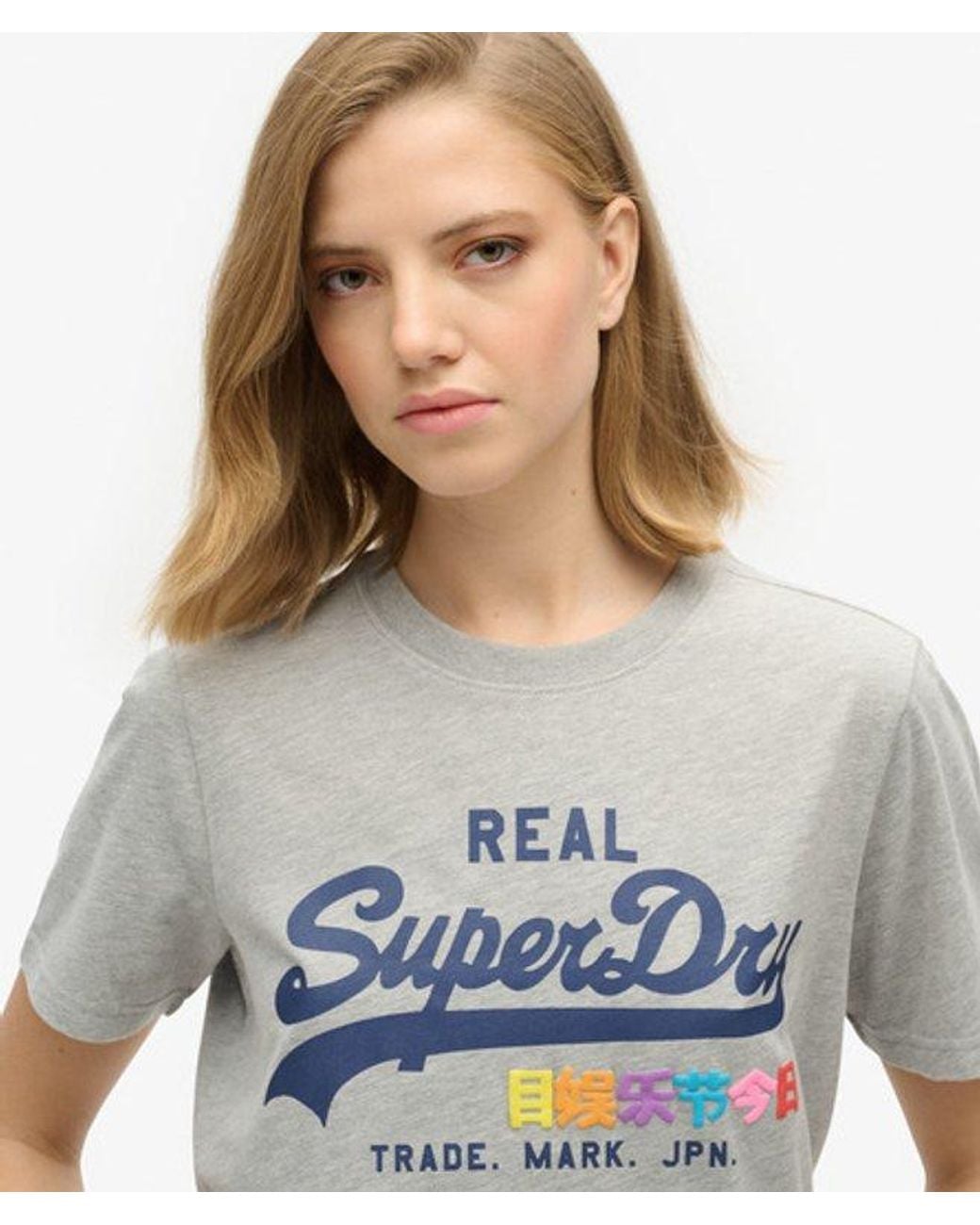Superdry Gray & Co Vintage Logo Pop Entry T-shirt