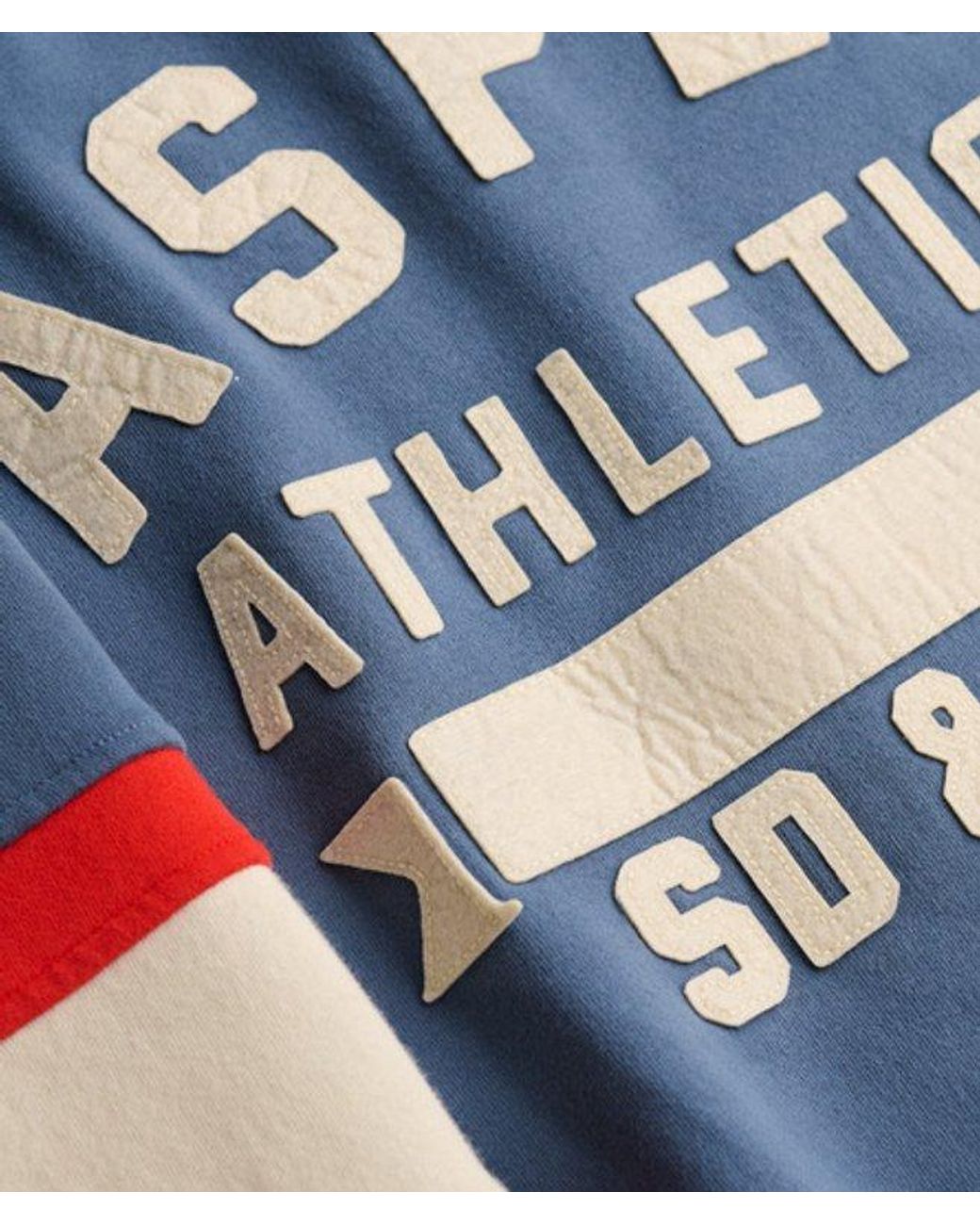 Superdry Blue & Co Aspen Athletics Preppy Ski Sweatshirt