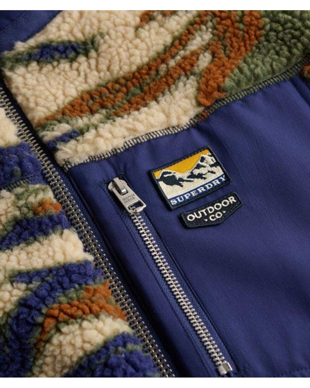 Superdry Green & Co Terrain Fleece Zip Through for men