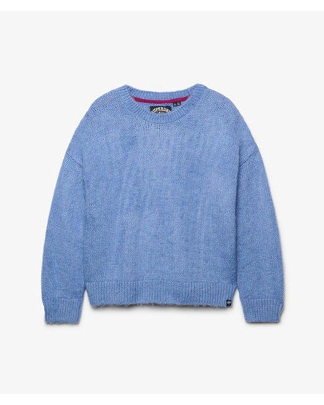 Superdry Blue & Co Slouchy Brushed Knit Jumper