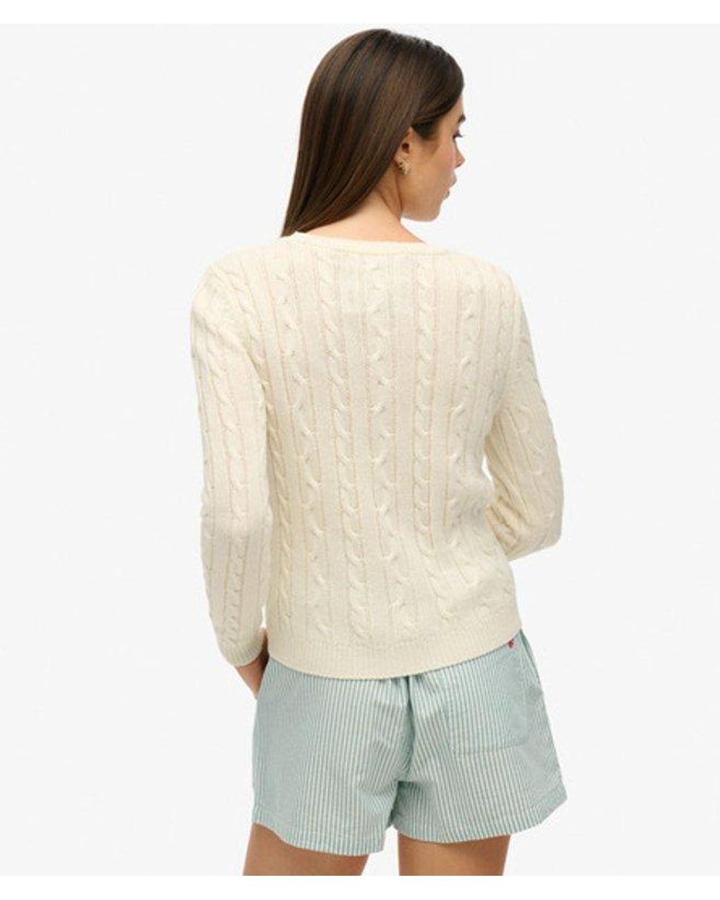 Superdry Green & Co Essentials Slim Cable Jumper