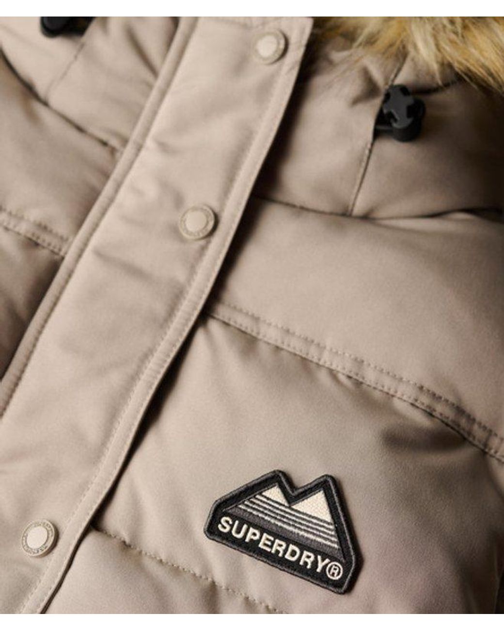 Superdry Black & Co Everest Faux Fur Gilet
