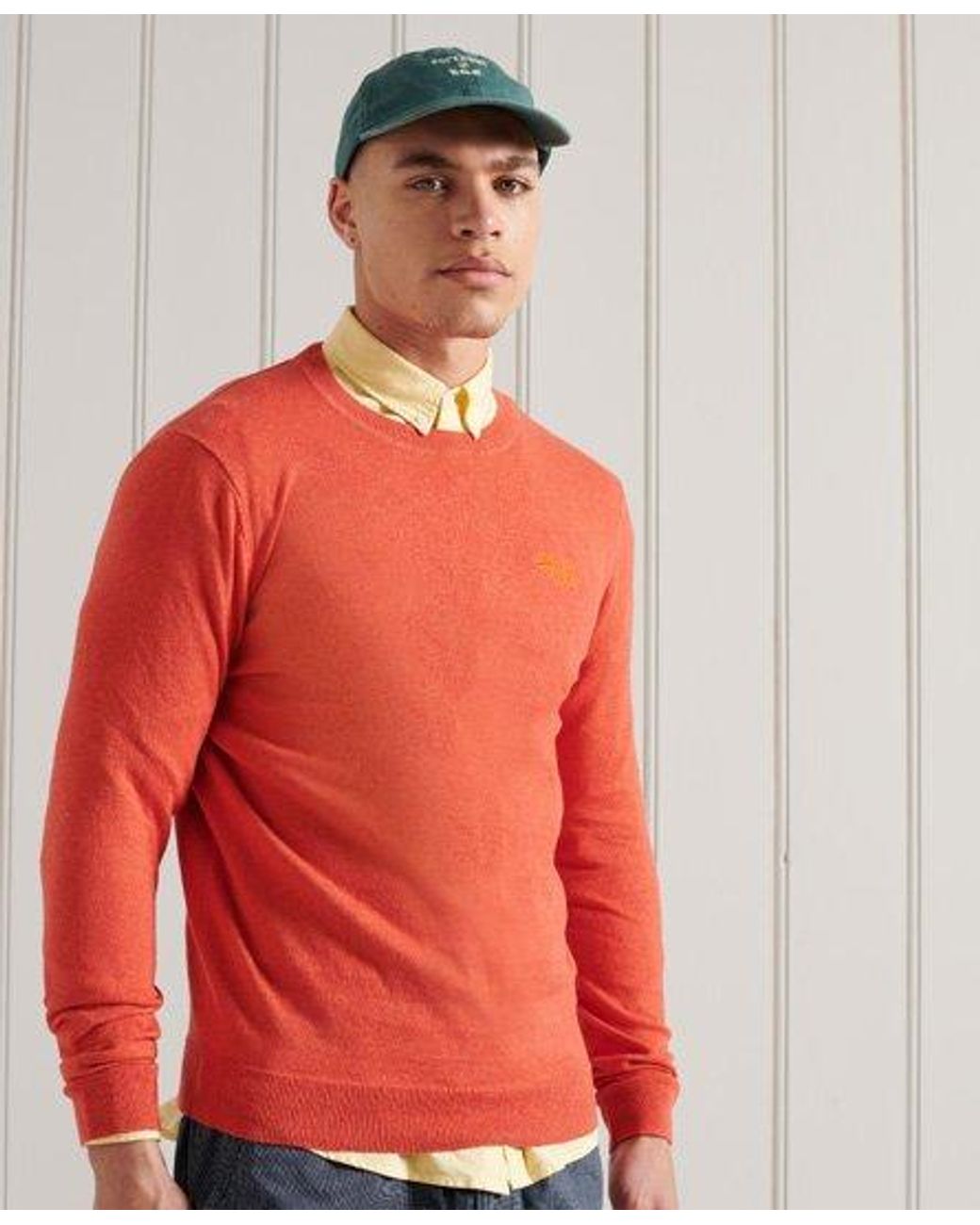 orange label crew jumper
