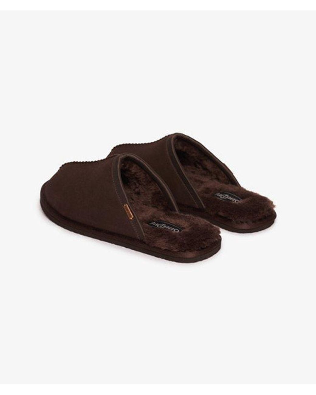 Superdry Brown Mule Slipper for men