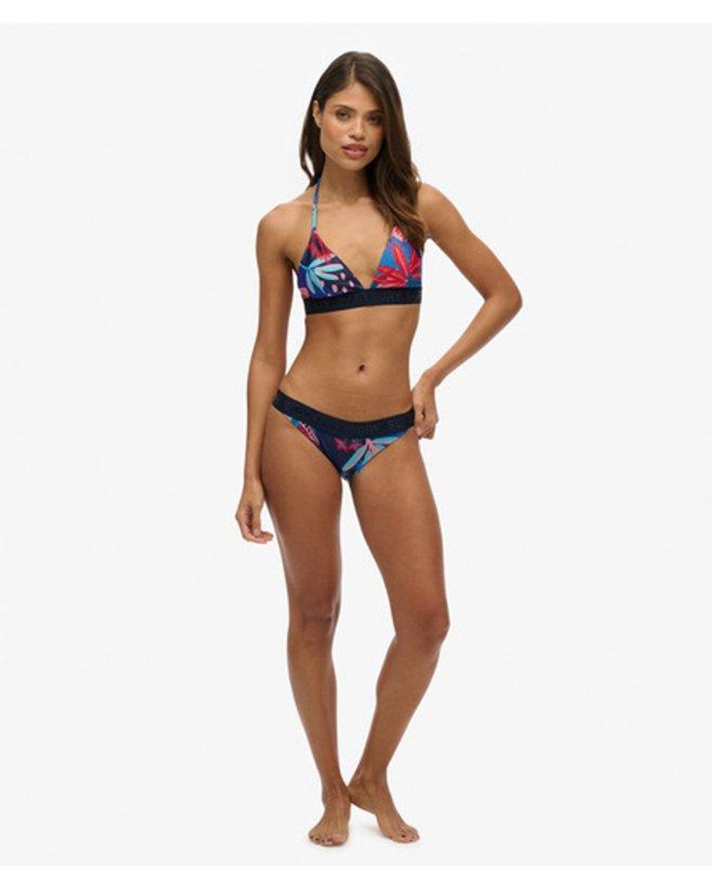 Superdry Red & Co Logo Classic Bikini Bottoms