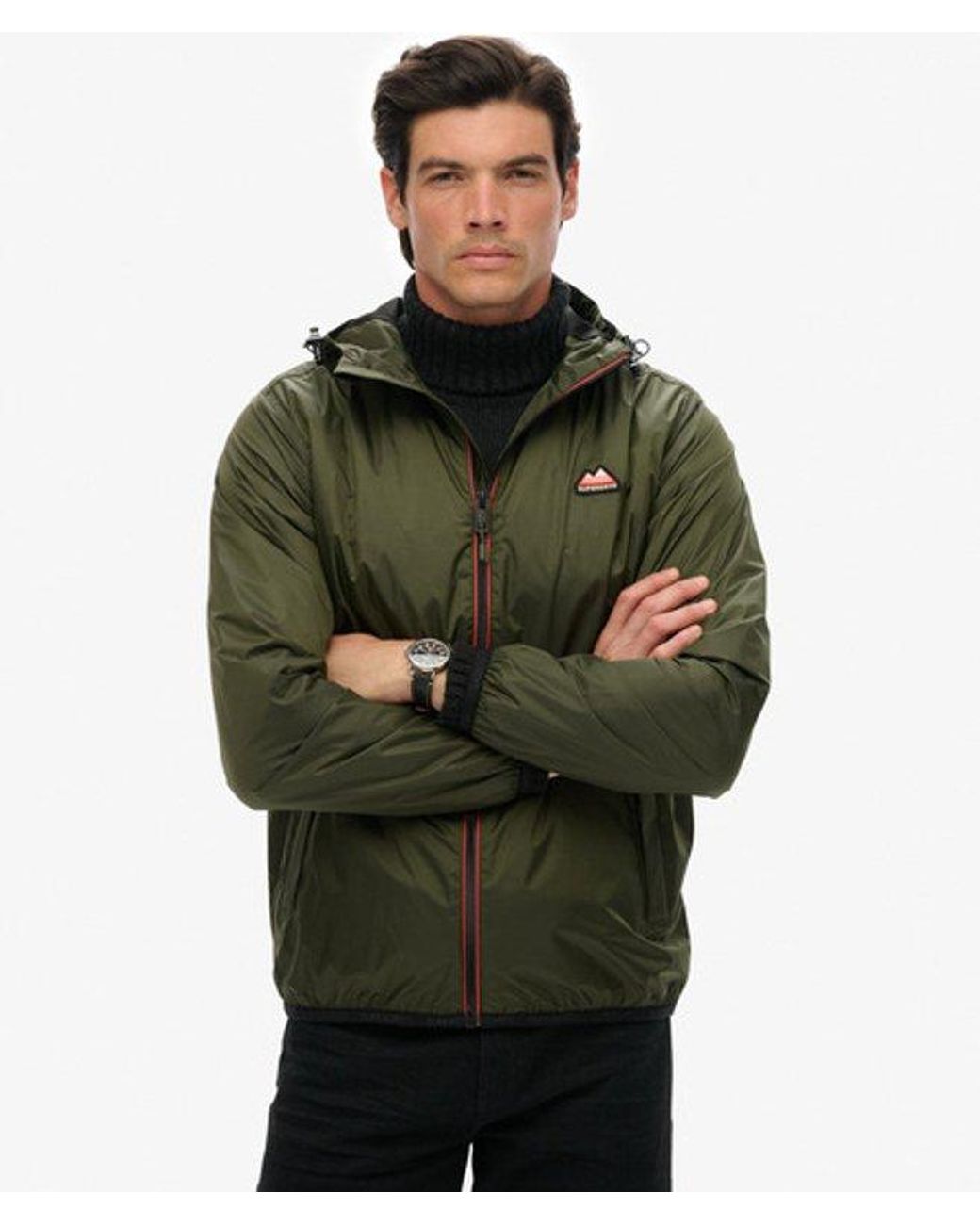 Superdry Green & Co Essential Tri Windbreaker Jacket for men
