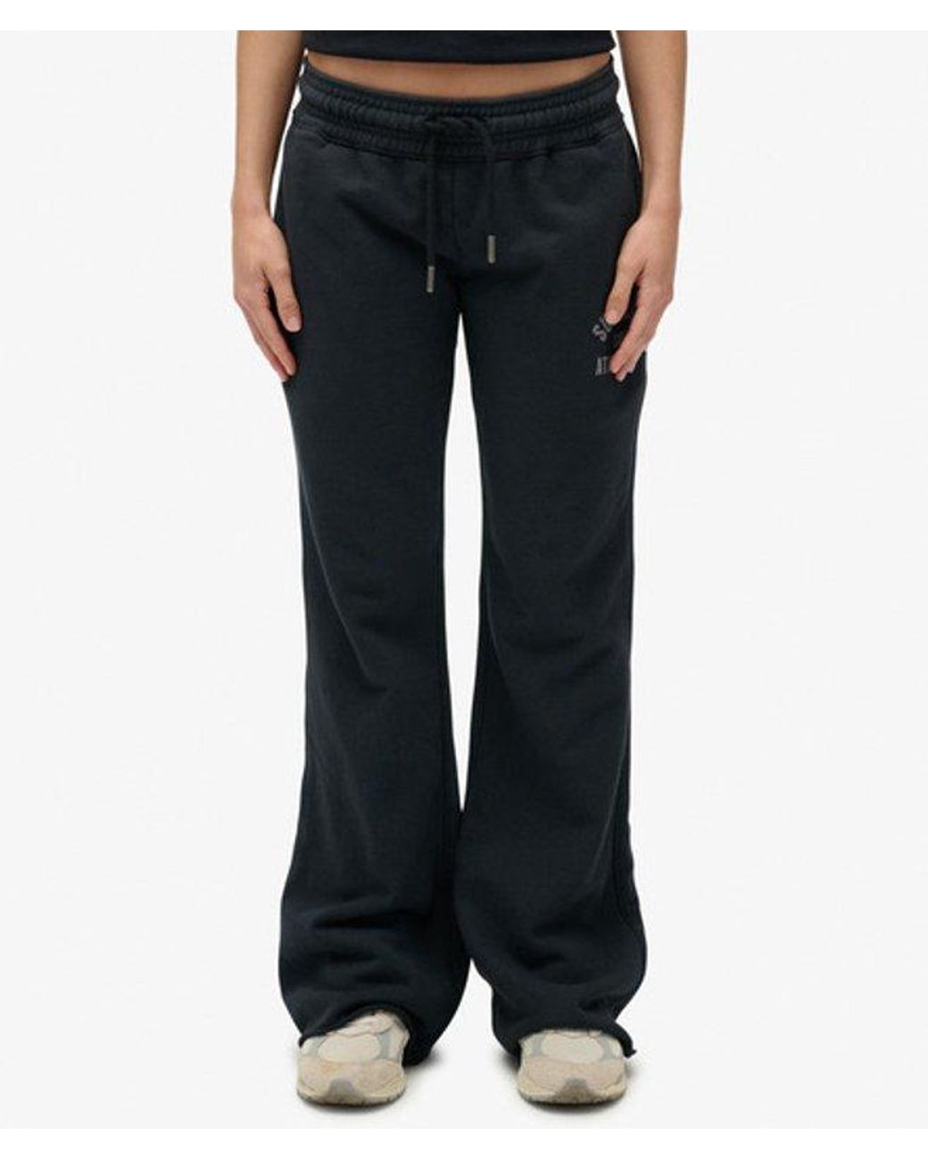 Superdry Black & Co Athletic Print Flare joggers