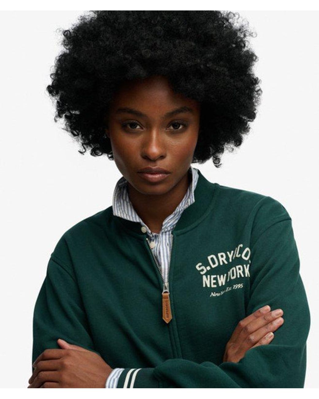 Superdry Green & Co Country Club Jersey Bomber