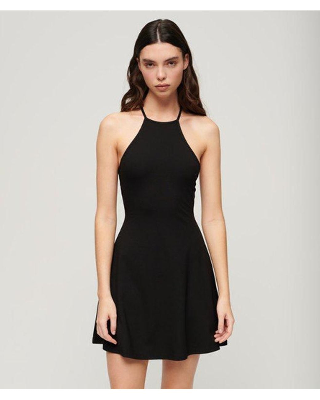 Superdry Black & Co Mini Jersey Fit-and-flare Dress