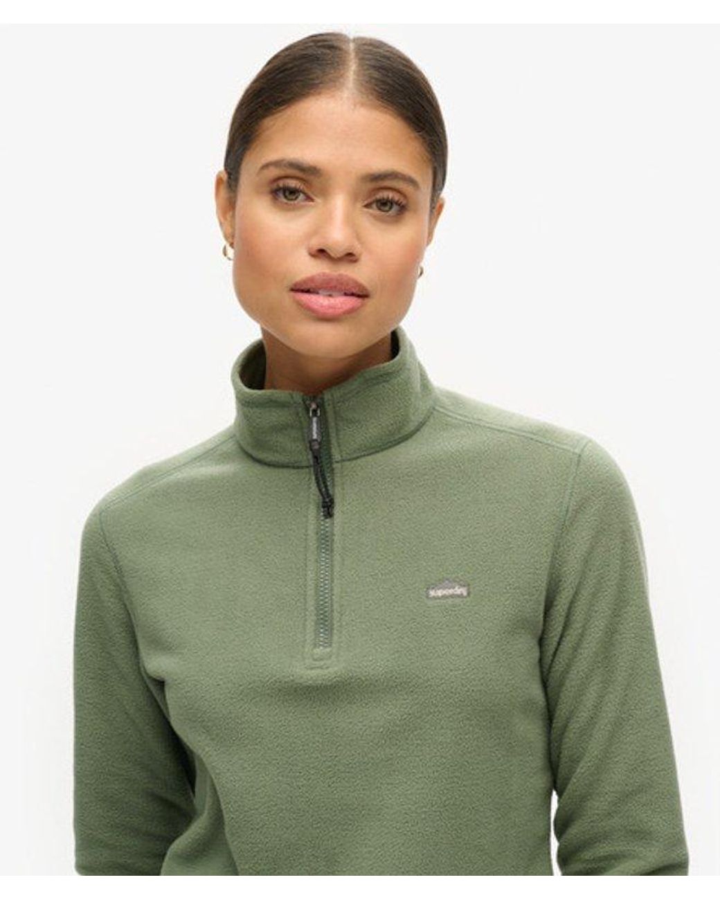 Superdry Green & Co Polar Fleece Half Zip Jumper