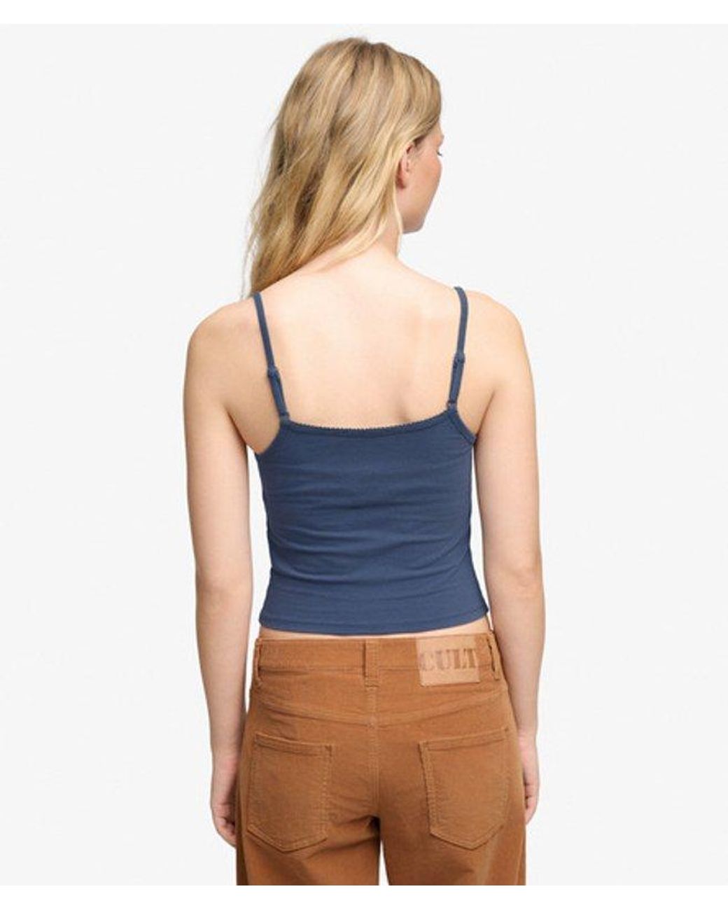 Superdry Blue Athletics Essentials Cami Top