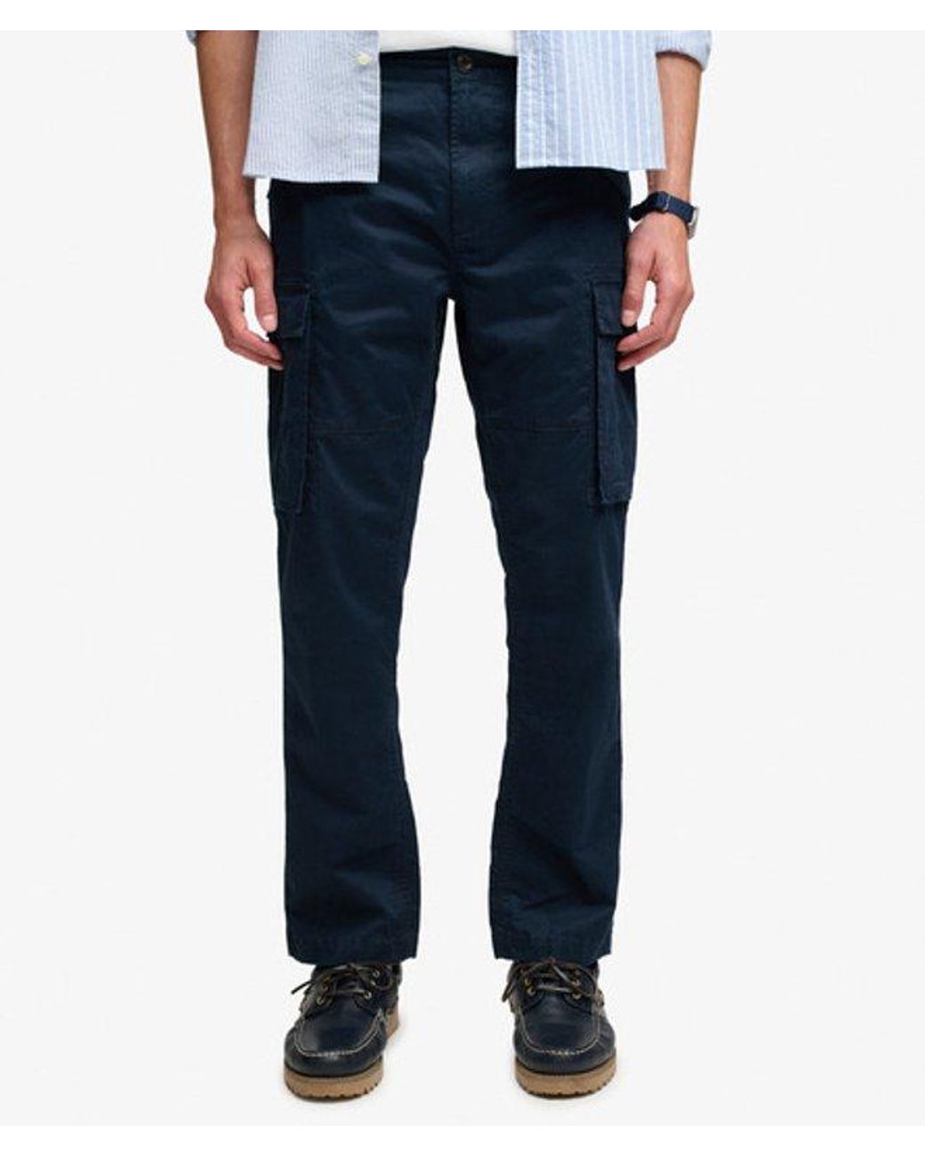 Superdry Blue & Co Slim Taper Cargo Pants for men