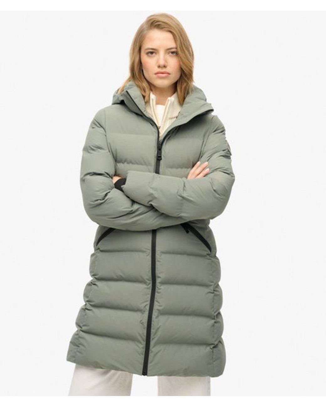 Superdry Gray City Mid Padded Jacket