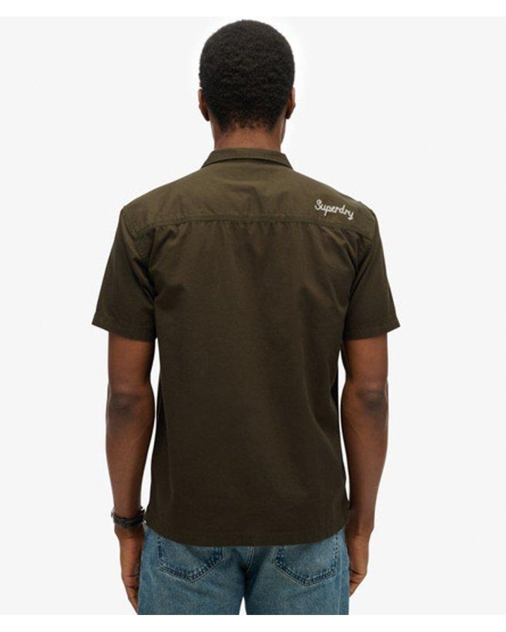 Superdry Green & Co Short Sleeve Mechanic Shirt for men