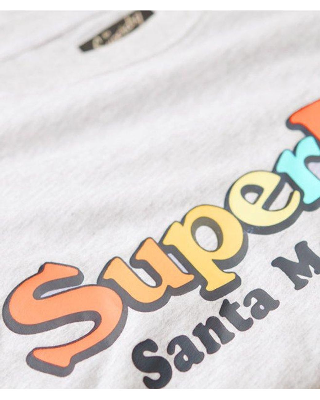 Superdry White & Co Rainbow Logo Relaxed Fit T-shirt