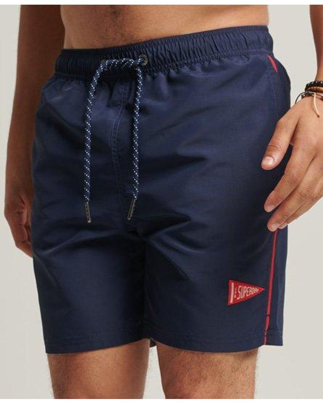 Superdry Vintage Varsity Swim Shorts in 